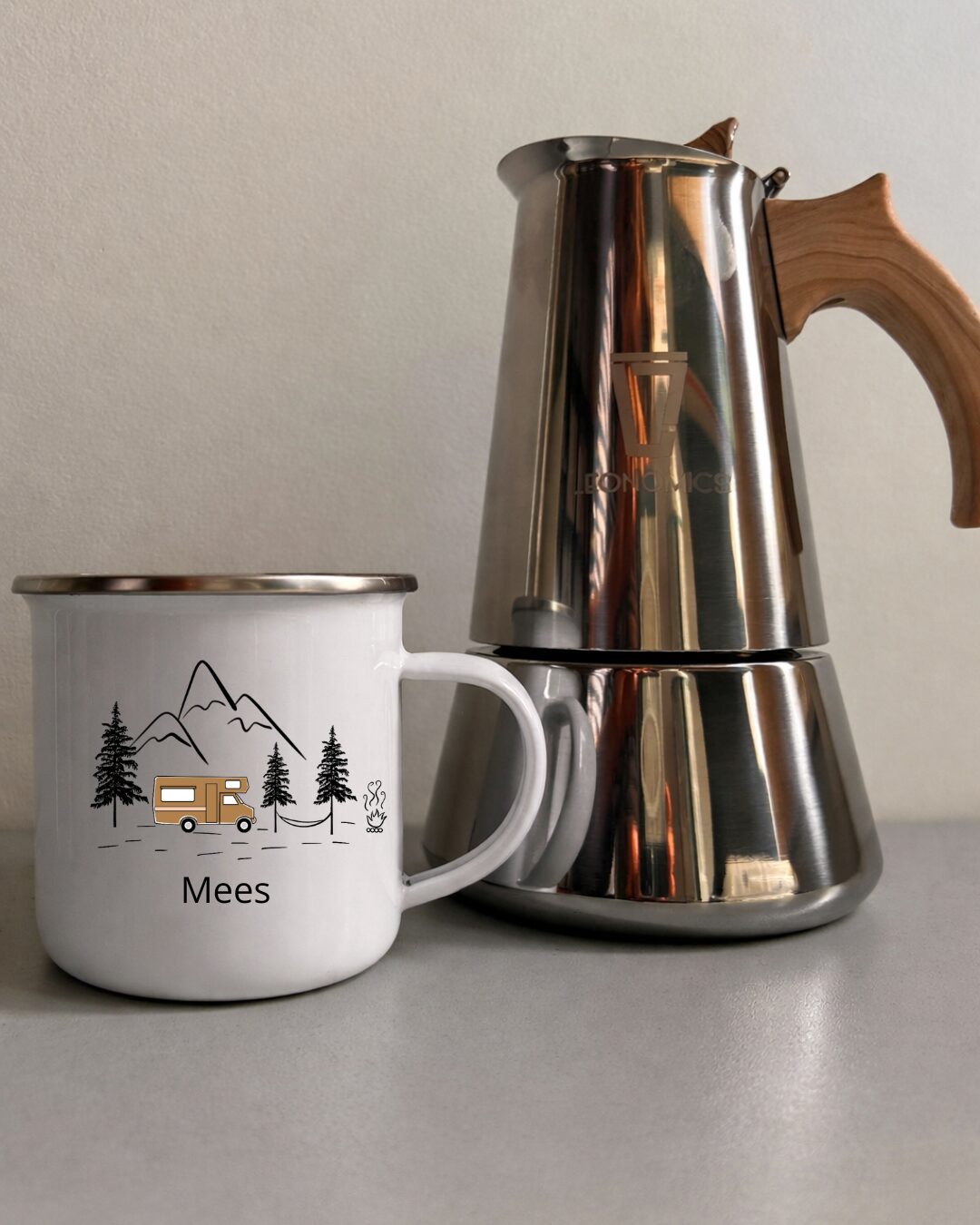 PAKKET: CamperHomie beker + percolator