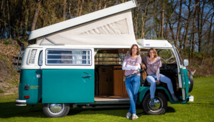 Mel en Jel voor de camper